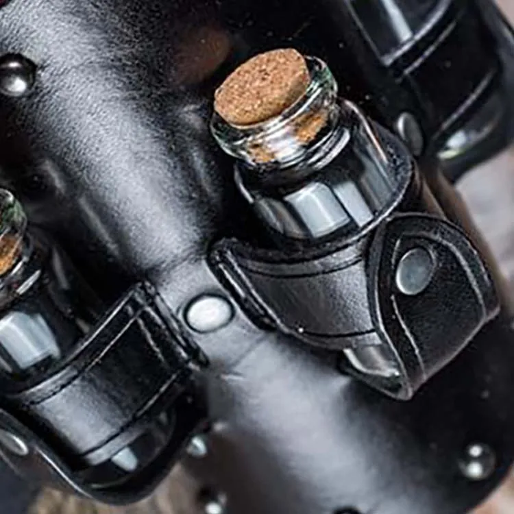 Средневековый Темный волшебник ведьма косплей аксессуар кожаные нарукавники