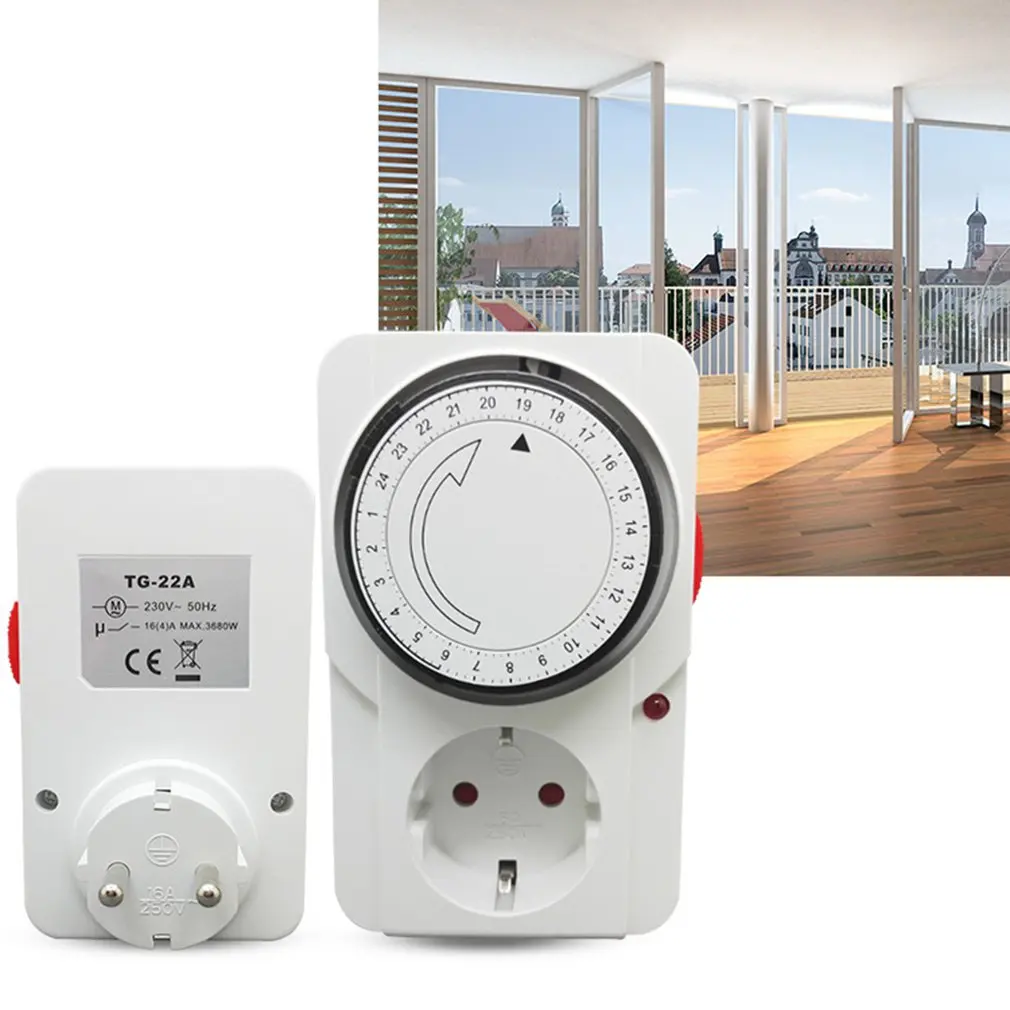 EU Timer socket Mechanical timer PC Copper Auto Control ON/OFF Home use Heating device Router Electric cooker | Дом и сад
