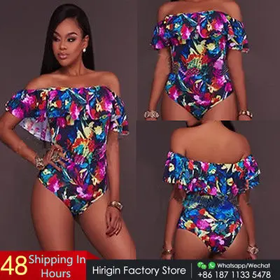 Женский сплошной купальник с открытыми плечами пляжная одежда купальный костюм