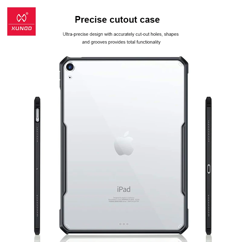 Защитный чехол XUNDD для планшета iPad Pro 11 12 9 Air4 Air3 10 2 5 дюйма Mini 4 прозрачный
