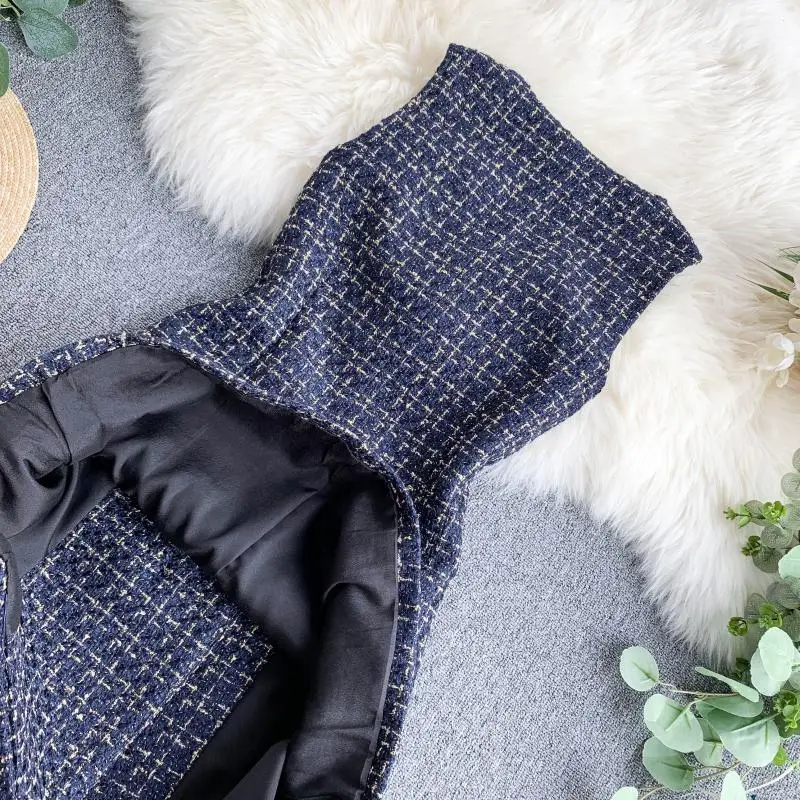 2019 Новое модное женское платье без рукавов с v-образным вырезом | Женская одежда