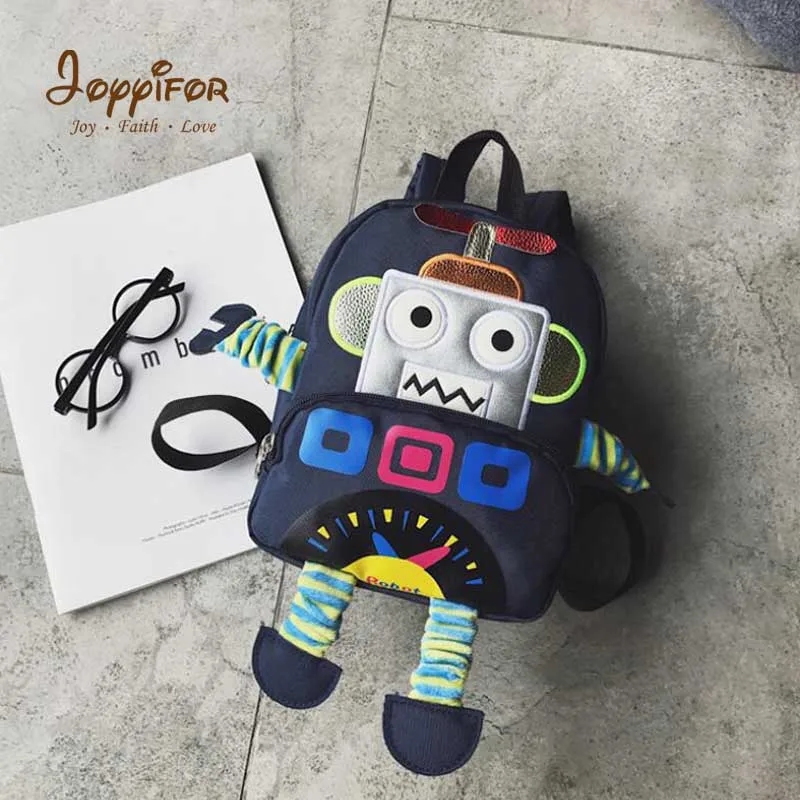 FGHGH 4kind Super Cute Robot Alien School Bags Cartoon 3D Style Children Backpacks Kindergarten Girls Boys Baby Cool Travel | Игрушки и