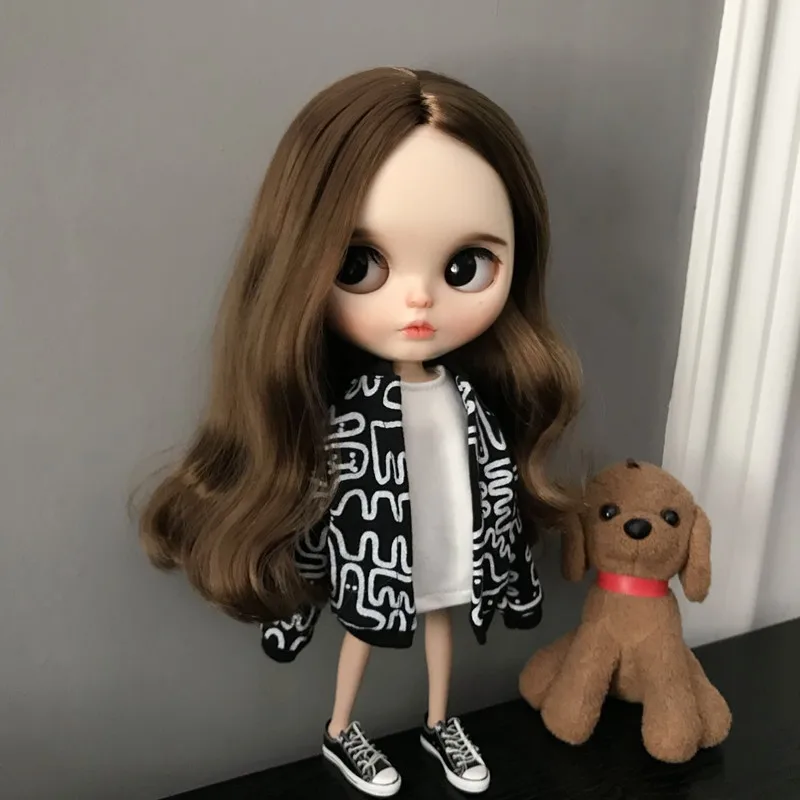 New 1/6 doll coat Graffiti Cardigan fashion Doll clothes ob24 ob27 azone19 Accessories For barbie | Игрушки и хобби