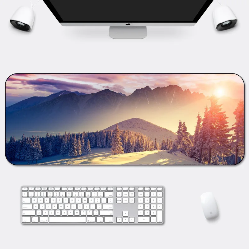 800 * 300 2mm Large Scenery Mouse Pad Cute Anime Gaming Computer Keyboard Mat Gamer Kawaii Desk Education & Office Supplies | Канцтовары