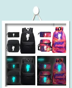 Plecak Mochila странные вещи 3 рюкзак мешок Dos 3 шт./компл. пенал на плечо школьные сумки для девочек-подростков хип-хоп