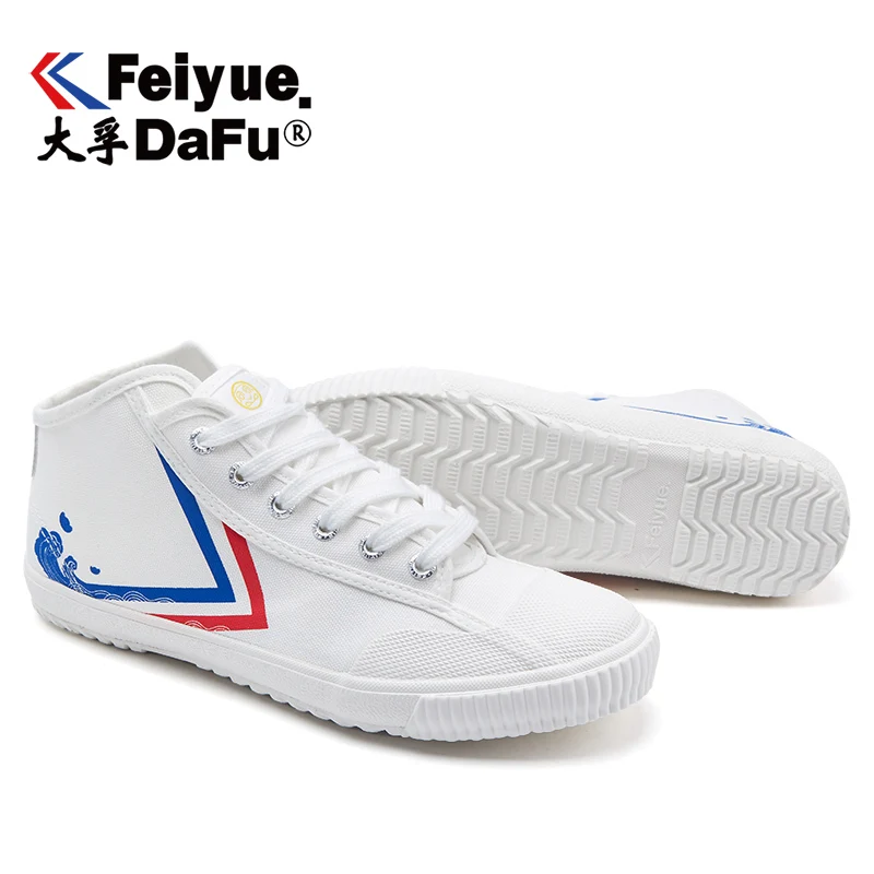 Feiyue/Новинка 0003 года; парусиновая обувь; сезон весна-осень; оригинальная женская обувь; вулканизированные кеды; мужские и женские высокие трендовые Нескользящие туфли