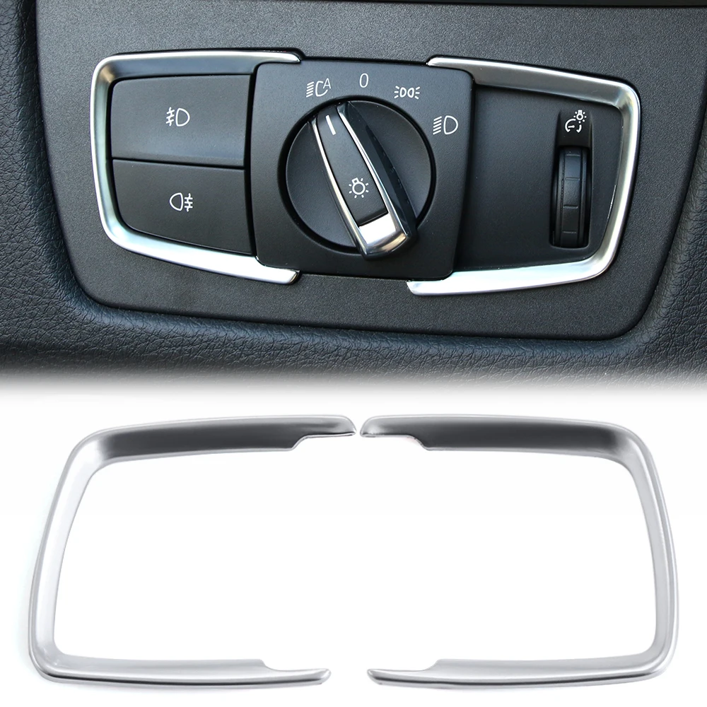 ABS хромированная рамка переключателя фар регулировка положения круглая наклейка