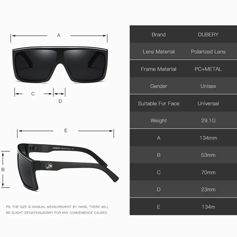 Солнцезащитные очки DUBERY мужские поляризационные для вождения недорогие