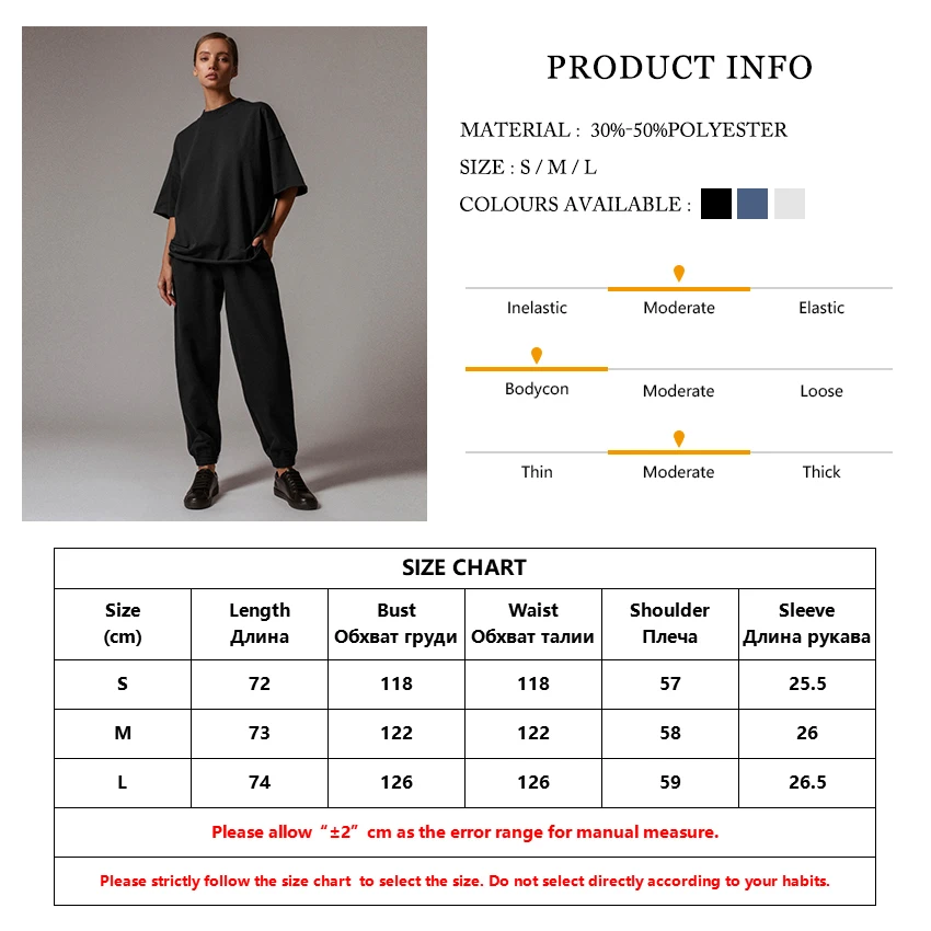 

Clacive White Loose Tracksuit Women Casual Short Sleeve Tshirt Ladies High Wasit Pants Set Female Sport Gym Gothic Two Piece Set