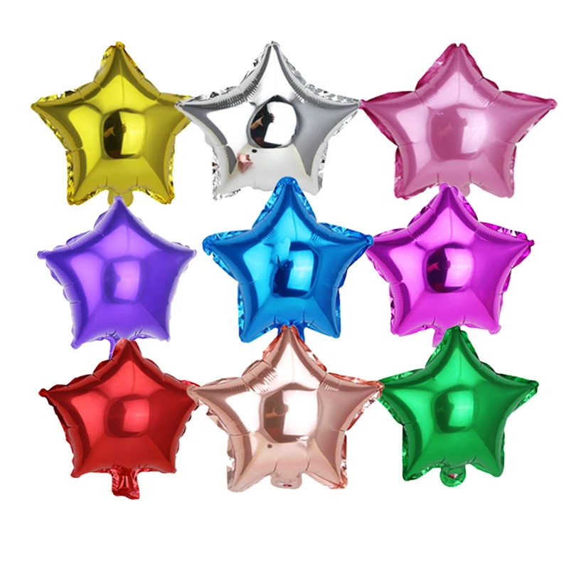 Воздушные шары из фольги с пятиконечной звездой 10 дюймов 20 шт. | Дом и сад