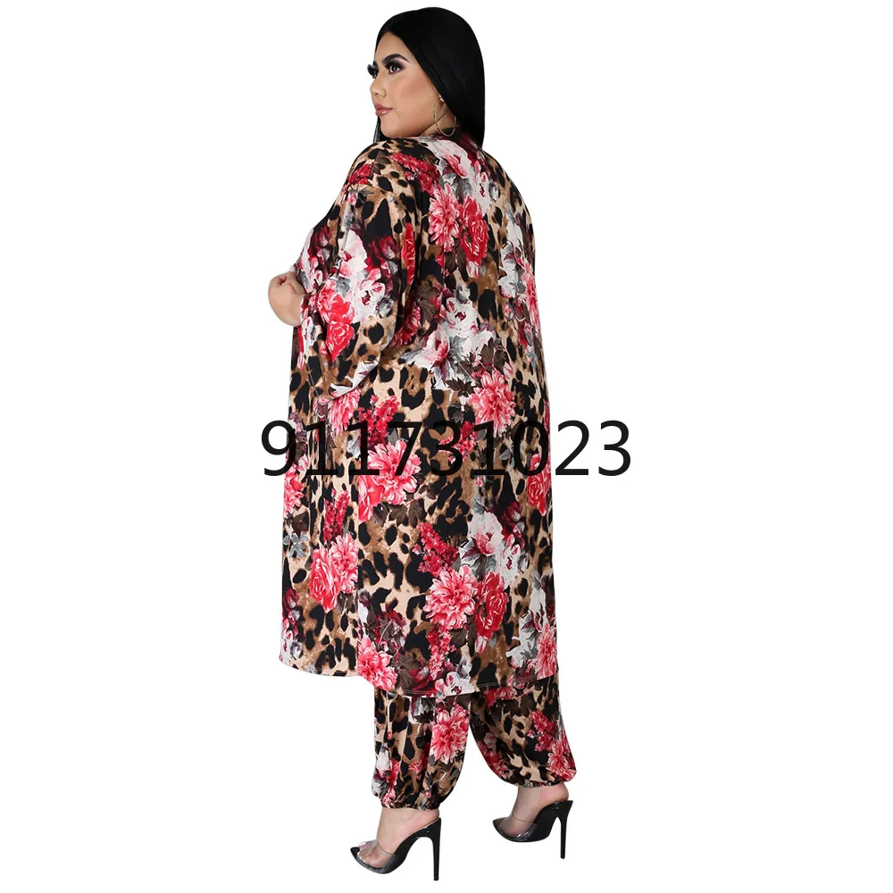 African Clothes for Women 2021 Spring and Autumn Printing Plus Size Three Pieces Sets Clothing L-4XL | Тематическая одежда и