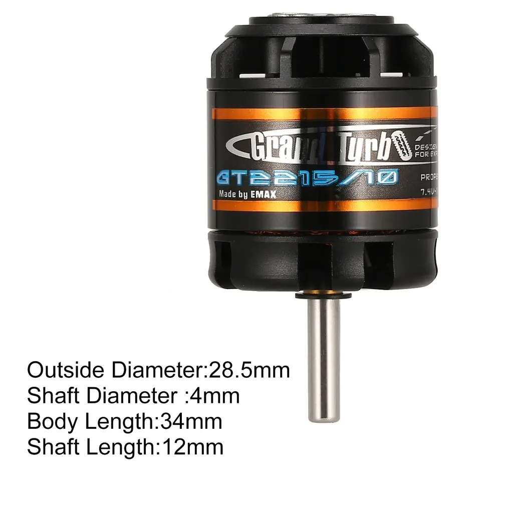 

Emax GT2218/09 GT2215/10/12 1100KV 2-3S Lightweight Power Brushless Motor for RC Fixed Wing Airplane Drone Quadcopter Spare Part