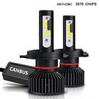 2 шт. H7 Led Canbus 30000LM высокое Мощность без об ошибке фар автомобиля H1 H4 H8 H11 9005 9006 Hb3 9004 9007 H13 9012 Светодиодная лампа Turbo лампы