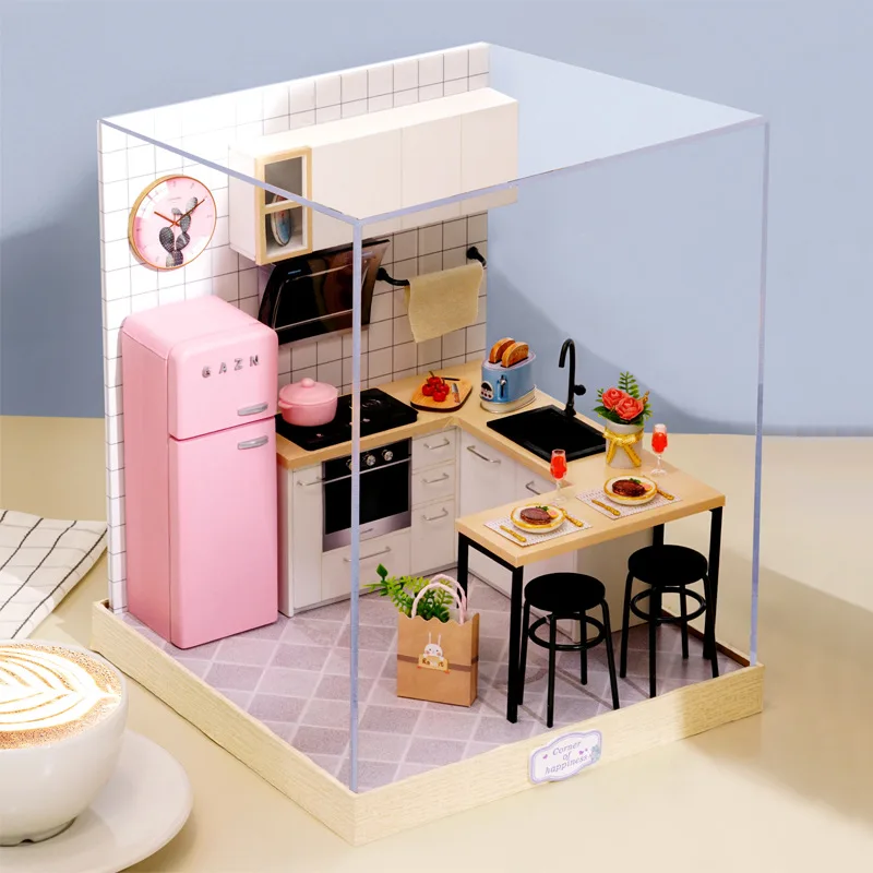 

Happy Pavilion Children's Handmade Diy Hut Girl Toys For Birthday Gifts