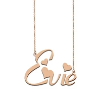 evie name necklace custom name necklace for women girls best friends birthday wedding christmas mother days gift