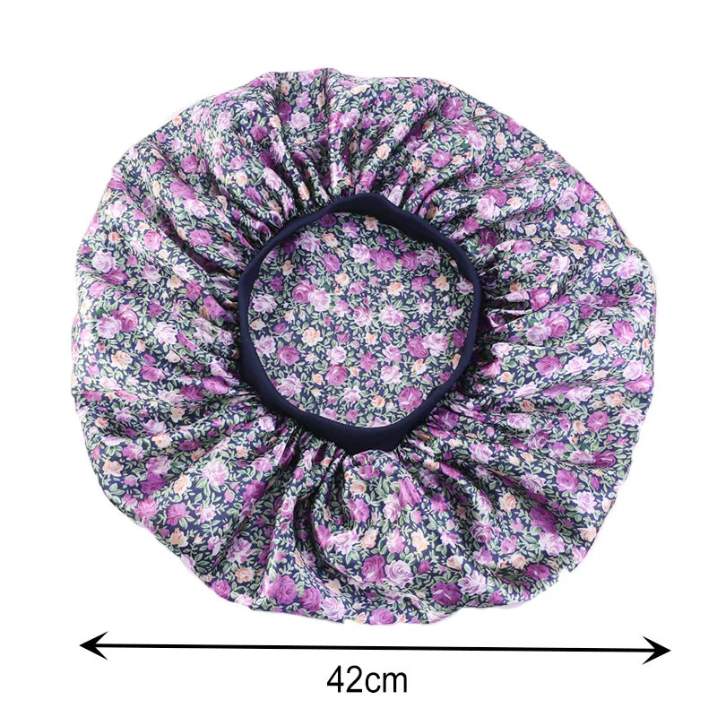 Новая очень большая шапочка с принтом регулируемая эластичная для сна Уход за