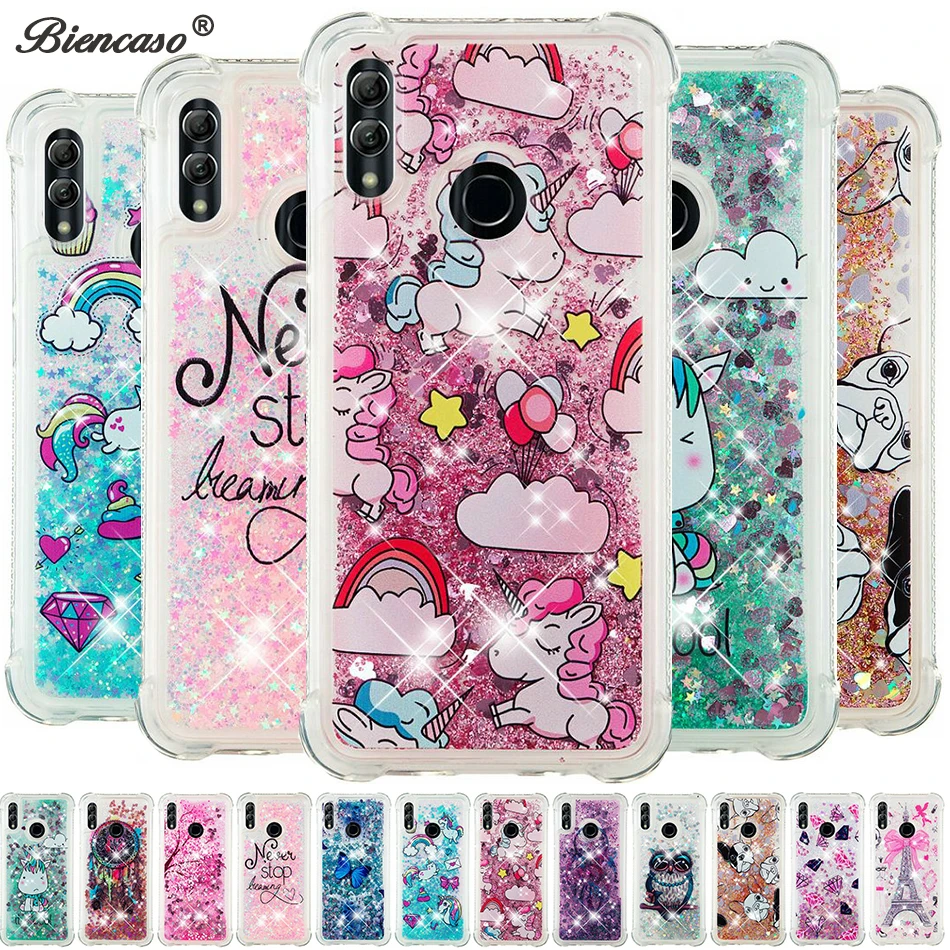 

Glitter Quicksand Liquid Case For Huawei P Smart 2019 P40 Lite P30 Pro P20 Lite 2019 Honor 10 Lite Mate 20 30 Mate 10 Lite Cover