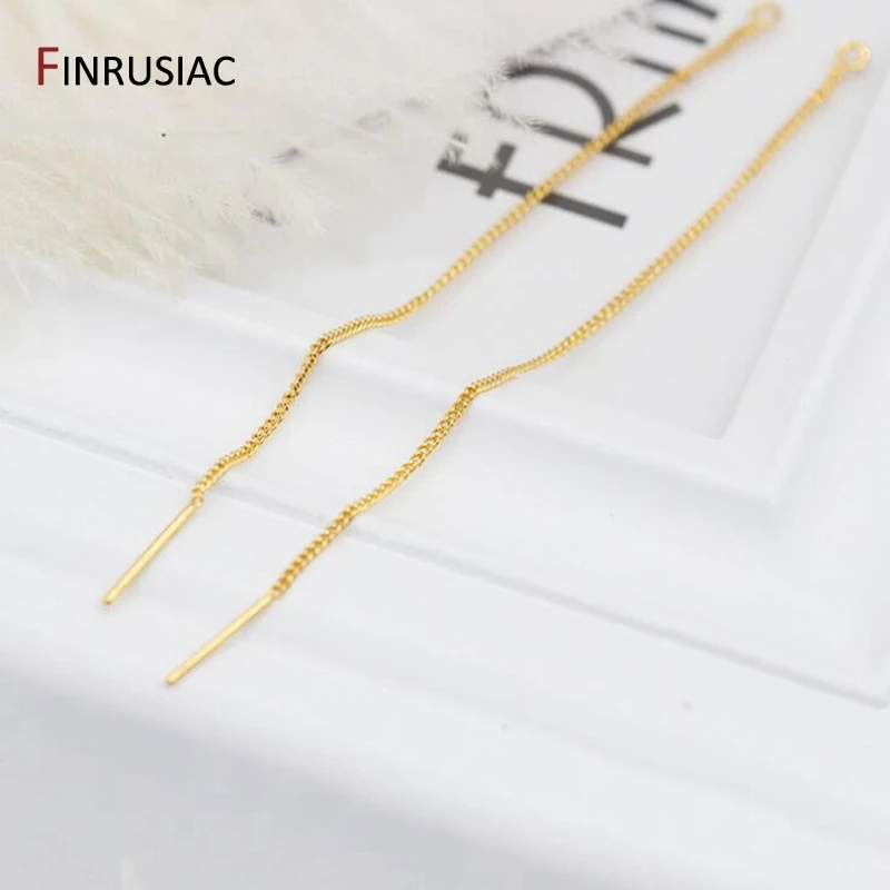 Серьги расходные материалы для изготовления 14K покрыто настоящим золотом