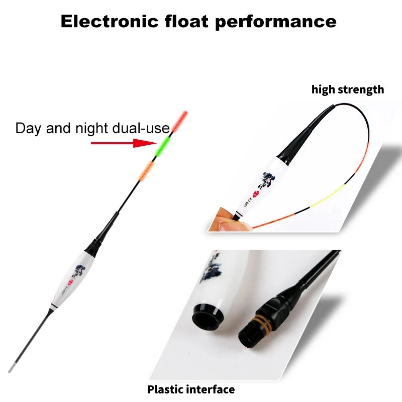 Fishing Float Flat Water Carp Crucian Night 1Pcs charger LED Electric Light Tackle Luminous Electronic | Спорт и развлечения