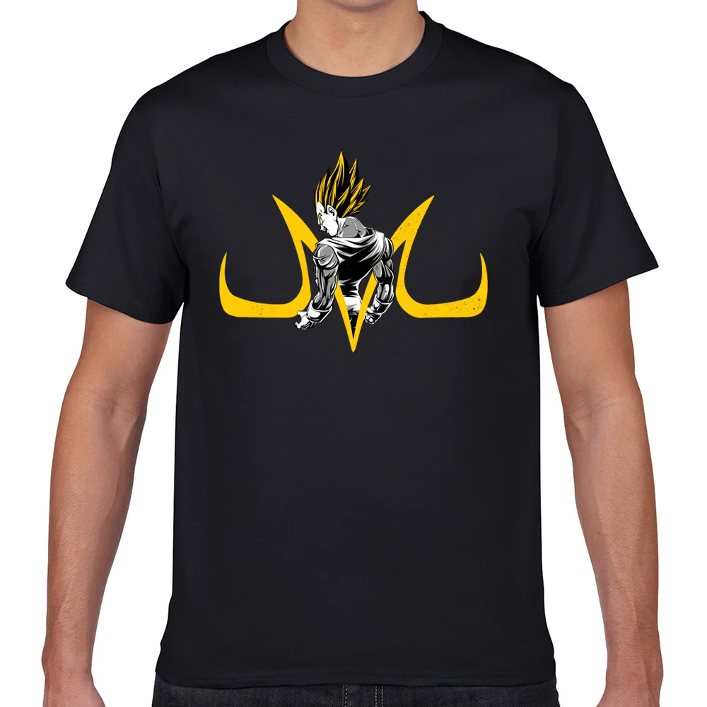 

Tops T Shirt Men majin vegeta Funny Harajuku Geek Cotton Male Tshirt XXXL