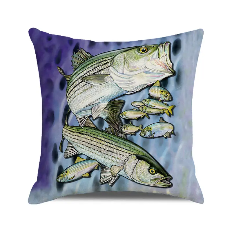 Оптовая продажа 45 см * Симпатичные льняные/Хлопковые наволочки в виде морской