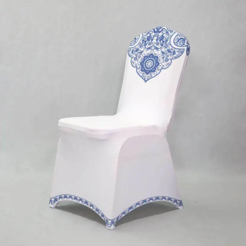 Синие искусственные Чехлы свадебное украшение искусственная ткань стул с поясом