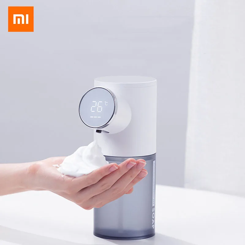 Автоматический дозатор мыла Xiaomi жидкого 320 мл с цифровым дисплеем зарядка от USB