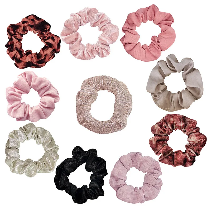 

multiple Elastic Scrunchies Set Hair Ties Hairband Ponytail Holder Headbands Hair Accessories Headwear