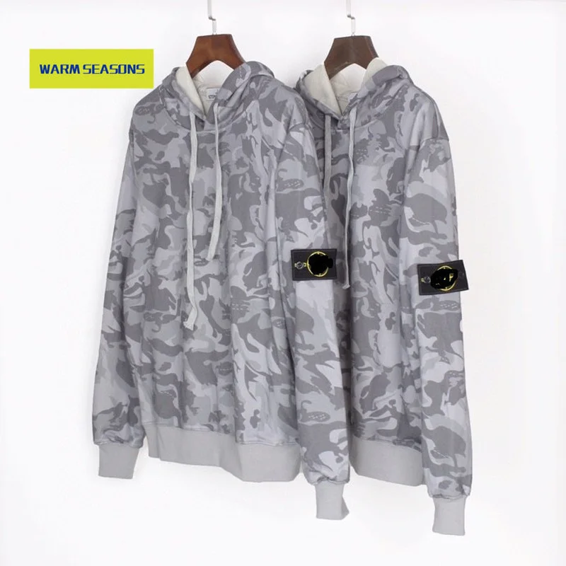 

European and American Trendy Stone Camouflage Hoodie 9933 Sweatshirt Harajuku Man Hoodies