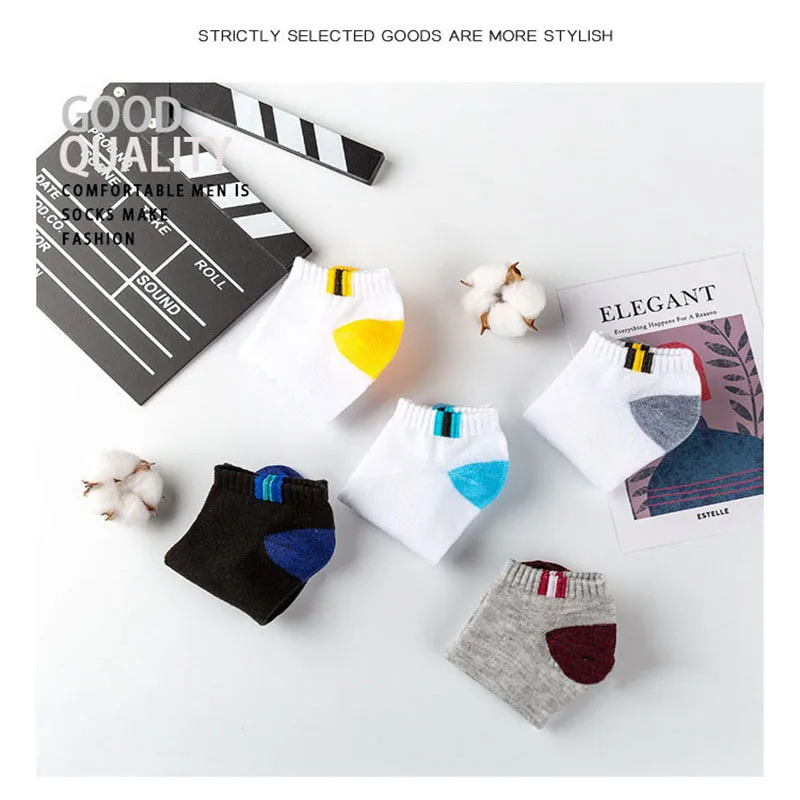 

10 pairs of socks men's boat socks four seasons deodorant sweat socks business stockings spring and autumn 38-45