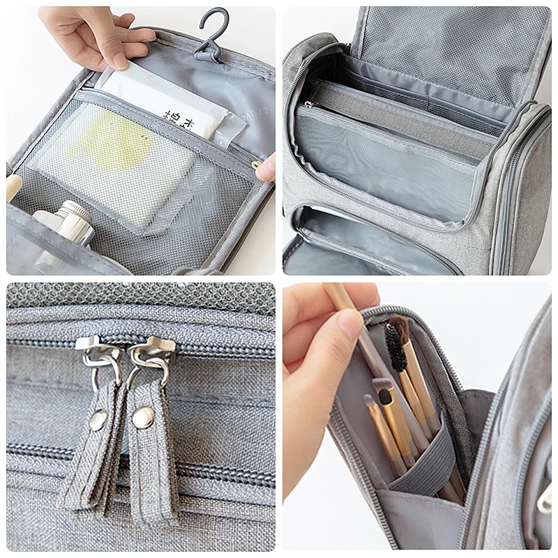 

Portable Travel Hanging Bathroom Toiletry Makeup Suitcase Organizer Folding Unisex Cosmetic Bag Home Storage Stuff Accessories