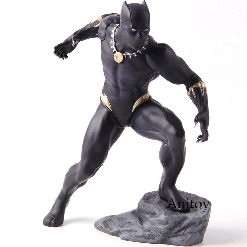 Фигурка Marvel, Мстители, Черная пантера, игрушки, Kotobukiya Artfx, статуя, 1/10 масштаб, предварительно окрашенная модель, набор, ПВХ, Коллекционная модель - Цвет: with retail box
