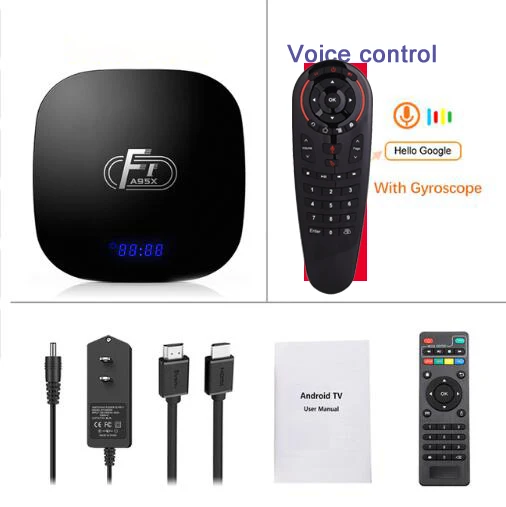 2GB16GB g30 Android 8,1 tv box A95X F1 2GB 16GB Amlogic S905W tv box четырехъядерный 2,4G WiFi 4K 3D медиаплеер PK X96 mini Smart tv box - Цвет: 2GB16GB g30