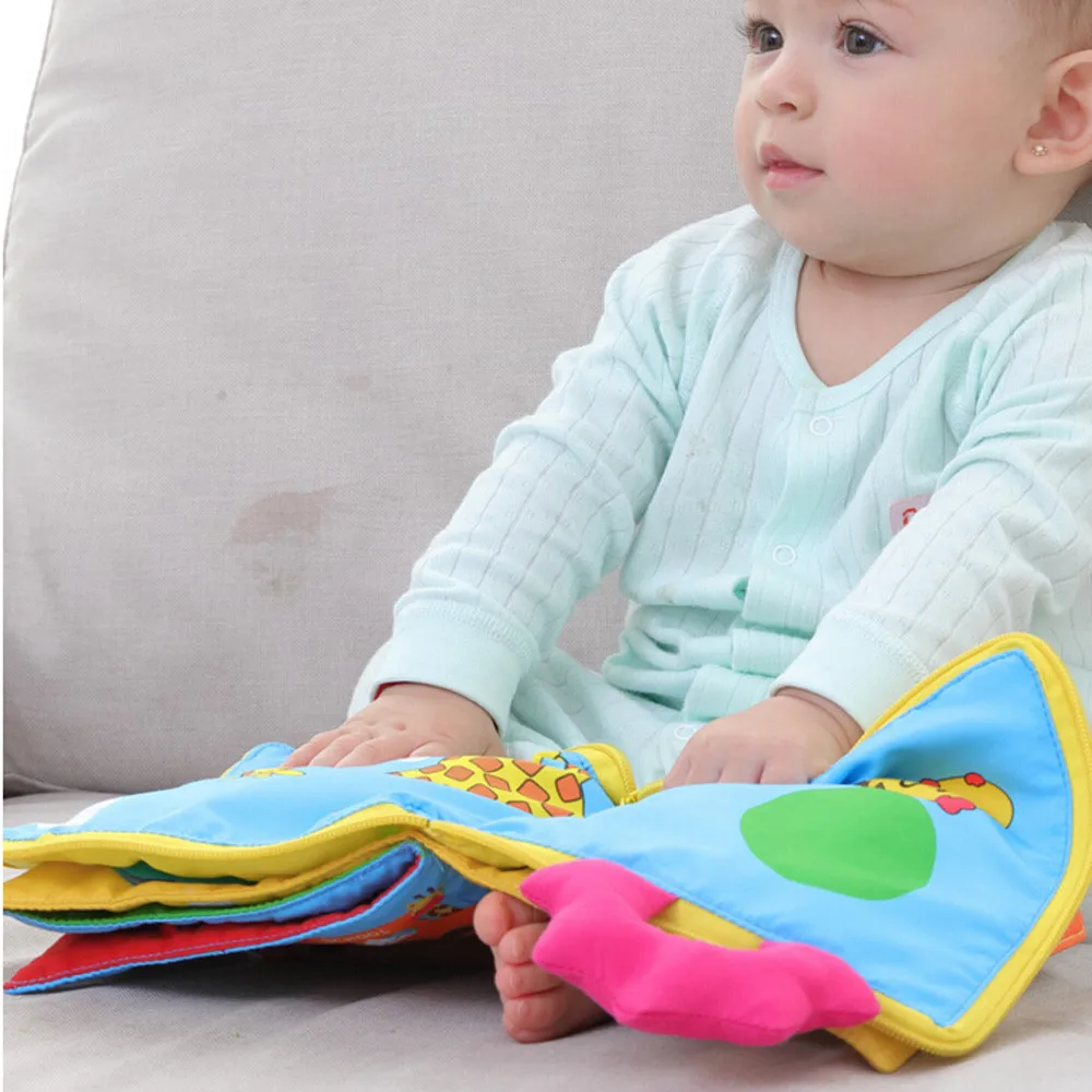 Детская книга Мягкая развивающая игрушка мягкая ткань обучающая познавательная