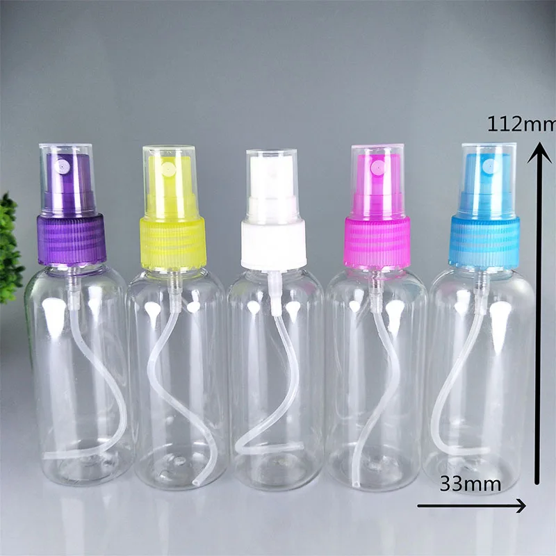 10 шт. 50 мл Прозрачный флакон с пульверизатором косметическая сплит бутылка для