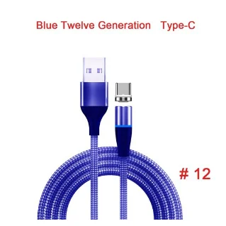 For Micro Purple Магнитный кабель Micro USB кабель 3A Быстрая зарядка Магнитная линия Android зарядка линии синхронизации данных для huawei Xiaomi LG - Цвет: For Micro Purple