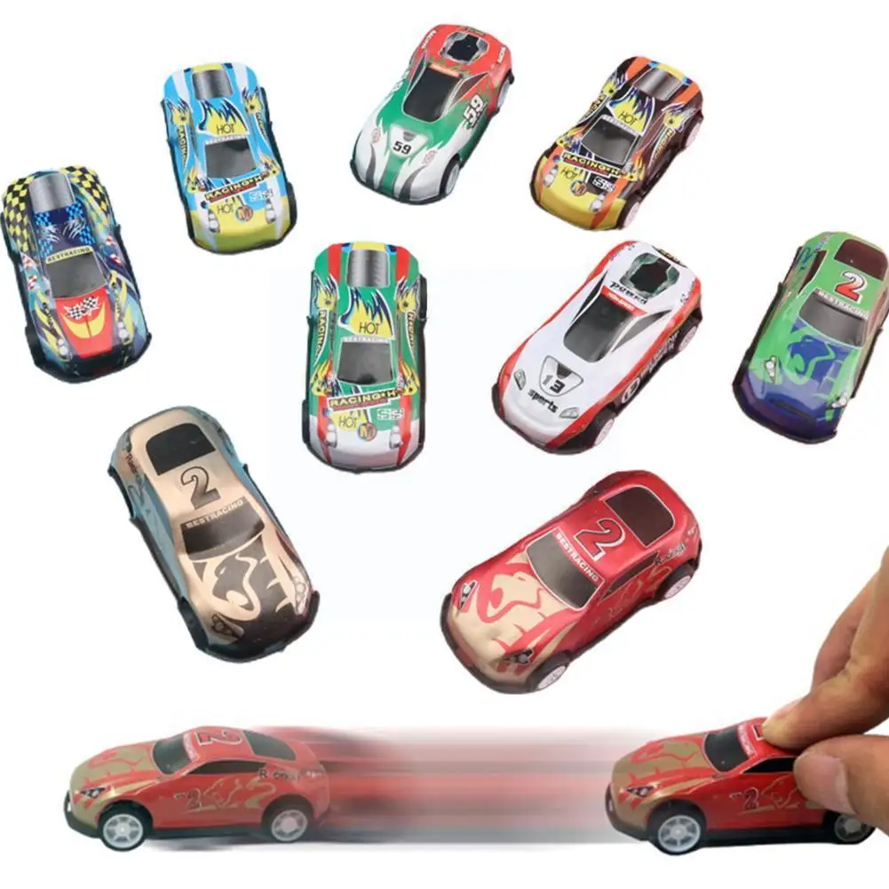 

1pcs/set Children's Plastic Color Pull Back Car Action Fun Model Educational Hot 1/64 Toys Metal Prize Kids Diec B2q5