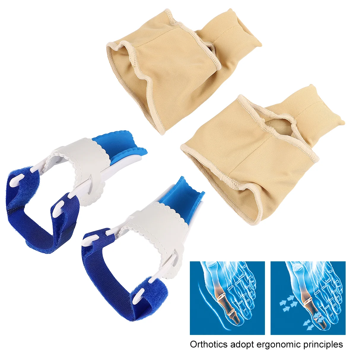 

1 Set Type 6 Thumb Valgus Appliance Toe Straightener Toe Separators )