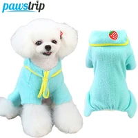 pawstrip winter dog jumpsuit fruit dog coat warm pajama for small dog cat chihuahua ppuppy four leg pet clothes ropa para perro