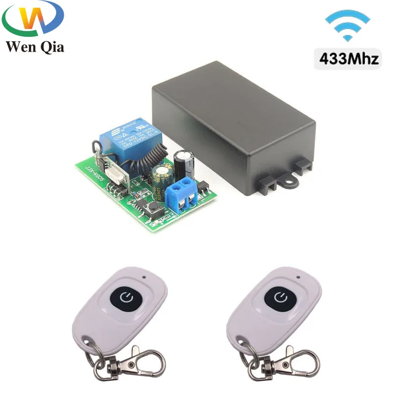 

433 mhz Wireless Remote Control Light Switch Voltage Relay 220v 10A Controller Transmitter for Home Appliance Lamp LED Fan