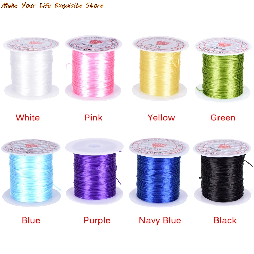 

10M/Roll Colorful Stretchy Elastic Cord Crystal String Wire For Jewelry Making Beading Bracelet Wire Fishing Thread Rope