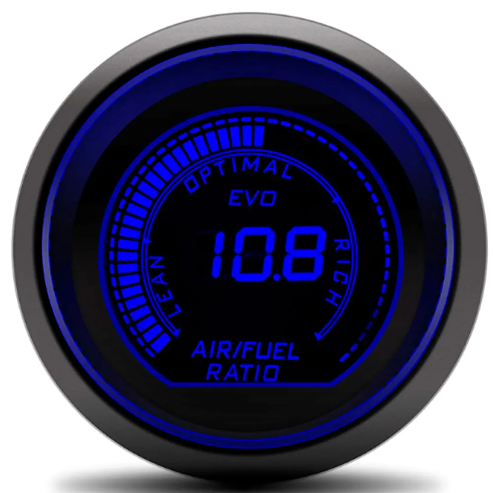 Универсальный 2 &quot52 мм Воздушный датчик соотношения топлива авто синий/красный