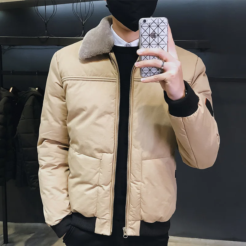 Likrtkit мужские зимние парки 2019 умные повседневные одноцветные толстые куртки