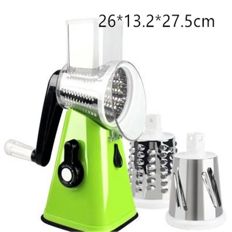 

3 In 1 Vegetable Mandoline Slicer Manual Potato Fruit Cutting Peeler Spiralizer Shredded Slices Home Kitchen Cheese Chopper Tool