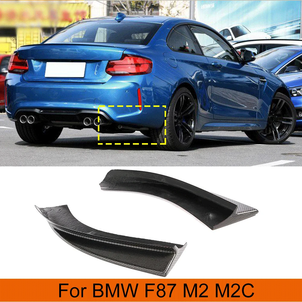 

Car Rear Bumper Splitters Diffuser Spoiler for BMW F87 M2 M2C 2016 - 2021 Rear Bumper Splitters Flaps Canards Carbon Fiber