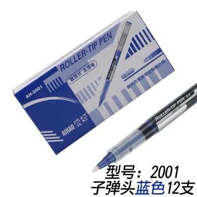 

Гелевая ручка Aihao AH-2001 0,5 мм, прямая жидкая шариковая ручка 12 шт./лот, очень гладкая