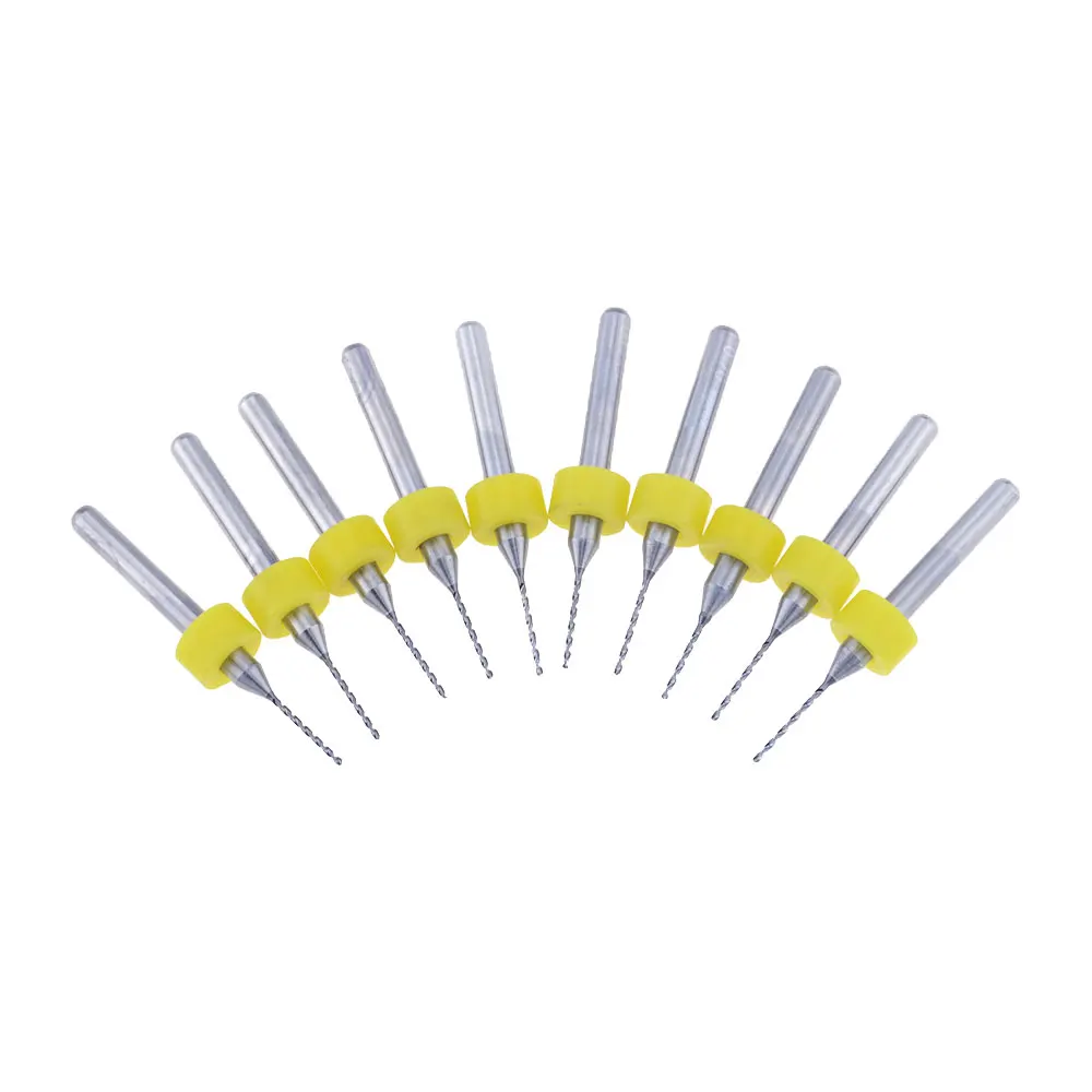 10pcs/Set 0.7mm High Quality Hard Alloy PCB Print Circuit Board Carbide Micro Drill Bits Tool for SMT CNC | Инструменты