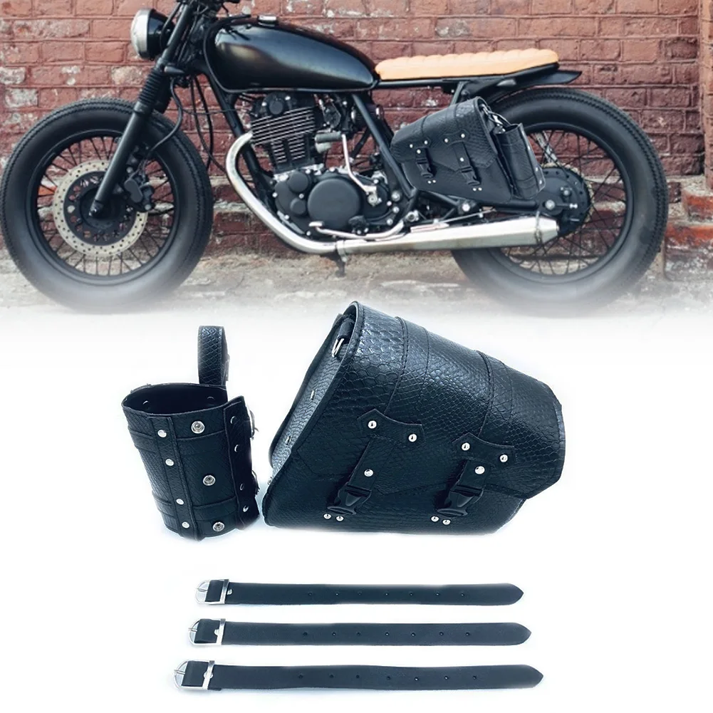 Motorcycle Saddlebag Motorcycle Tool Bag Saddlebag Black Swing Arm Bag Motorcycle Accessories