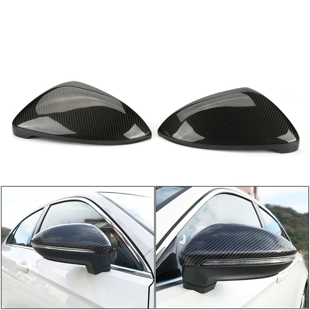 2 шт. углеродного волокна автомобиля крышка зеркала заднего вида Кепки замена