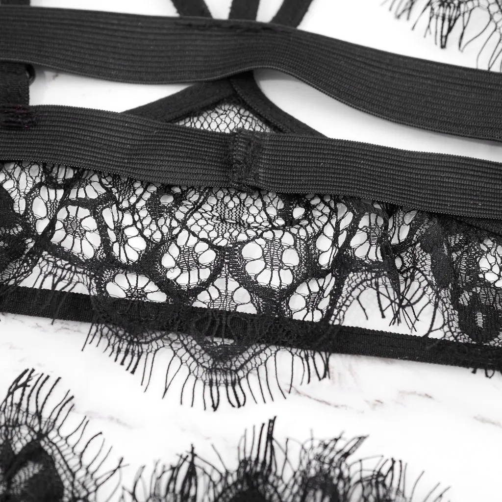

Plus Size Underwear Women Erotic Sexy Lingerie Perspective Porno Lace Bra Thong Sleepwear Set Baby Dolls Temptation Lenceria